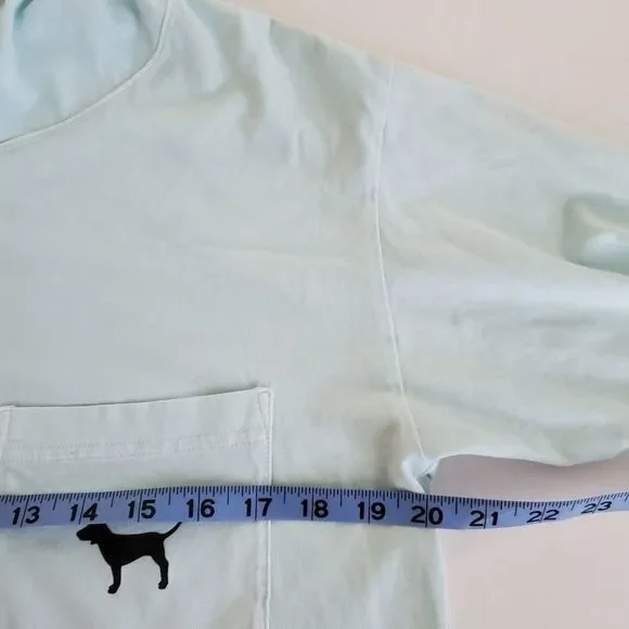 Victoria Secret PINK Blue Pullover Hoodie Top Size Small - Picture 5 of 7